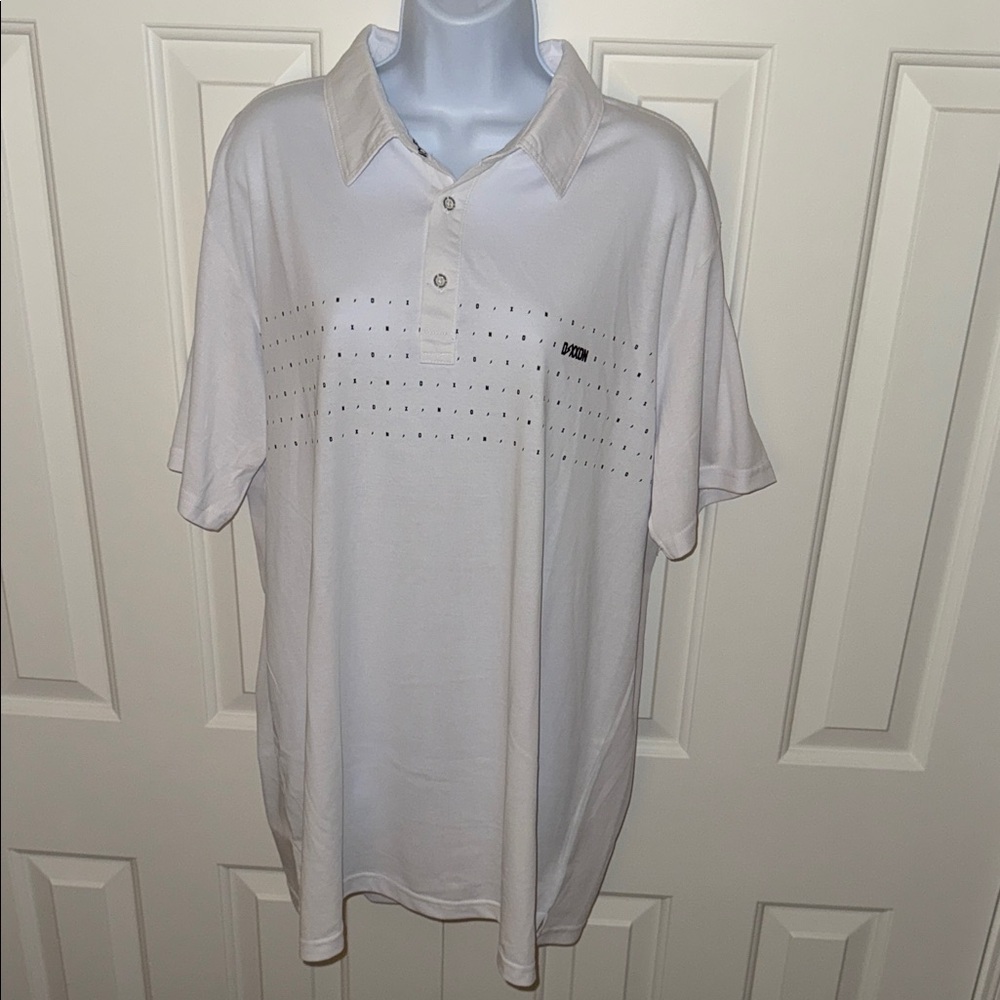New Dixxon White Polo Shirt- Mens - Picture 2 of 9